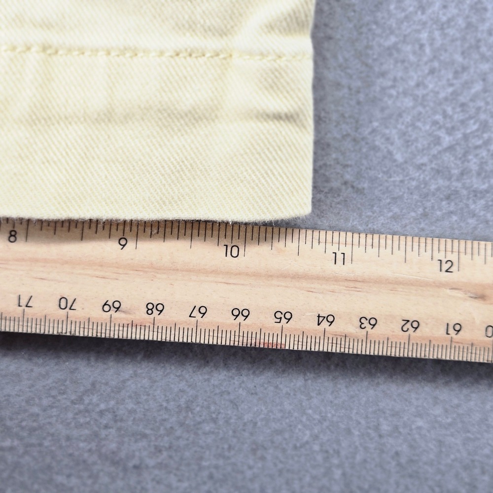 Loft Palmer Wide Leg Crop Pants Yellow Pastel Denim Utility‎ Capris Size 12P EUC - Picture 11 of 11